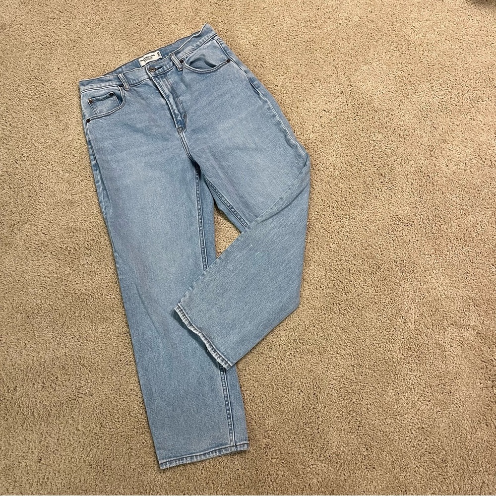 Abercrombie The Ankle Straight 90s Ultra High-rise Jeans • Curve Love